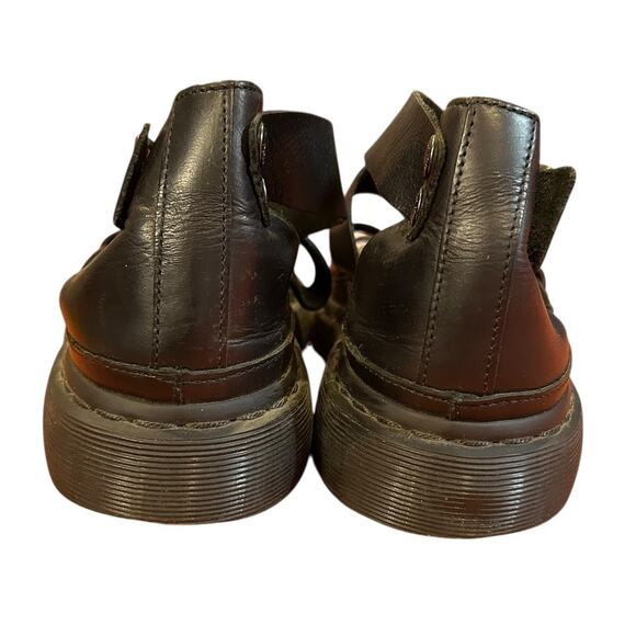 DR. MARTENS Black Leather Clarissa Platform Gladiator Sandals Womens EU 37, US 6 - Picture 3 of 8